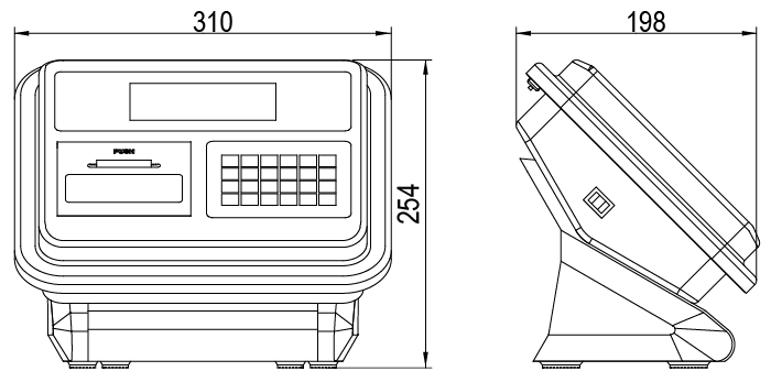 耀华XK3190-DS5s荔枝视频下载APP黄外形尺寸